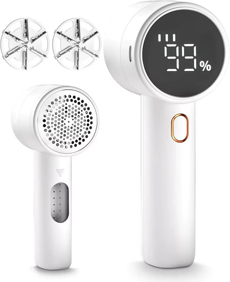 Revolutionary Wireless Electric Lint Remover with Adjustable Gears & LED Display - Portable Hairball Trimmer for Sweaters & Clothes