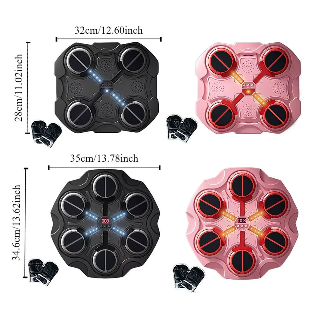 Smart Wall-Mounted Boxing Machine with Noise Reduction, Speed Adjustment, and LED Lights