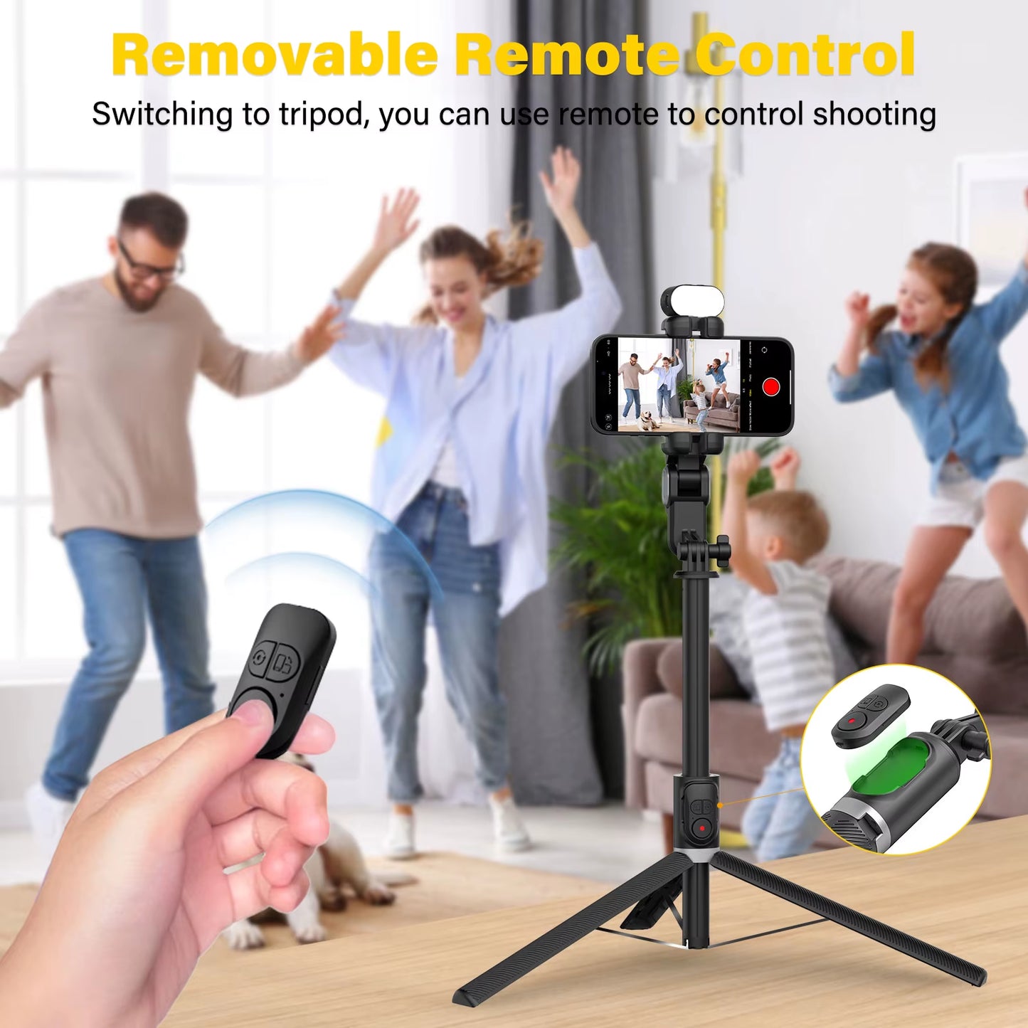 Smart M2Pro Black Smartphone Gimbal Stabilizer with Face Tracking for iPhone and Android