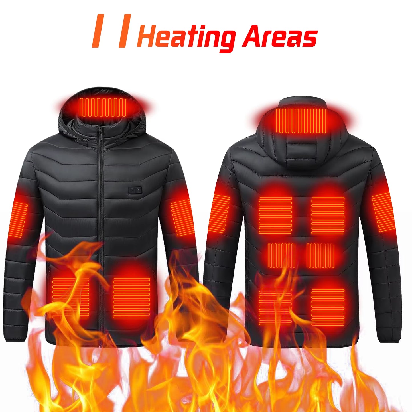 Stay Warm This Winter with Our Versatile Heated Jacket - Perfect for Men and Women!