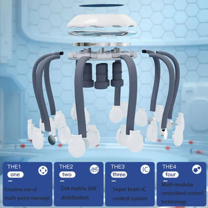 Rechargeable Octopus Claw Electric Scalp Massager - Therapeutic Eight Claw Head Massager for Ultimate Relaxation