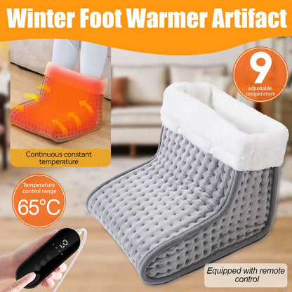 Ultimate Electric Heated Foot Warmers - Adjustable Temperature Heating Pad for Cozy Comfort (40x40CM/40x76CM)