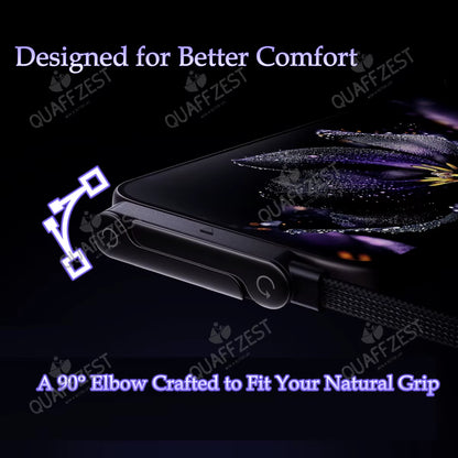 240W Fast Charging 2-In-1 Foldable Phone Holder & Data Cable for Phones and Tablets