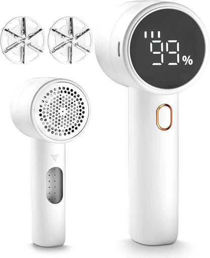 Revolutionary Wireless Electric Lint Remover with Adjustable Gears & LED Display - Portable Hairball Trimmer for Sweaters & Clothes