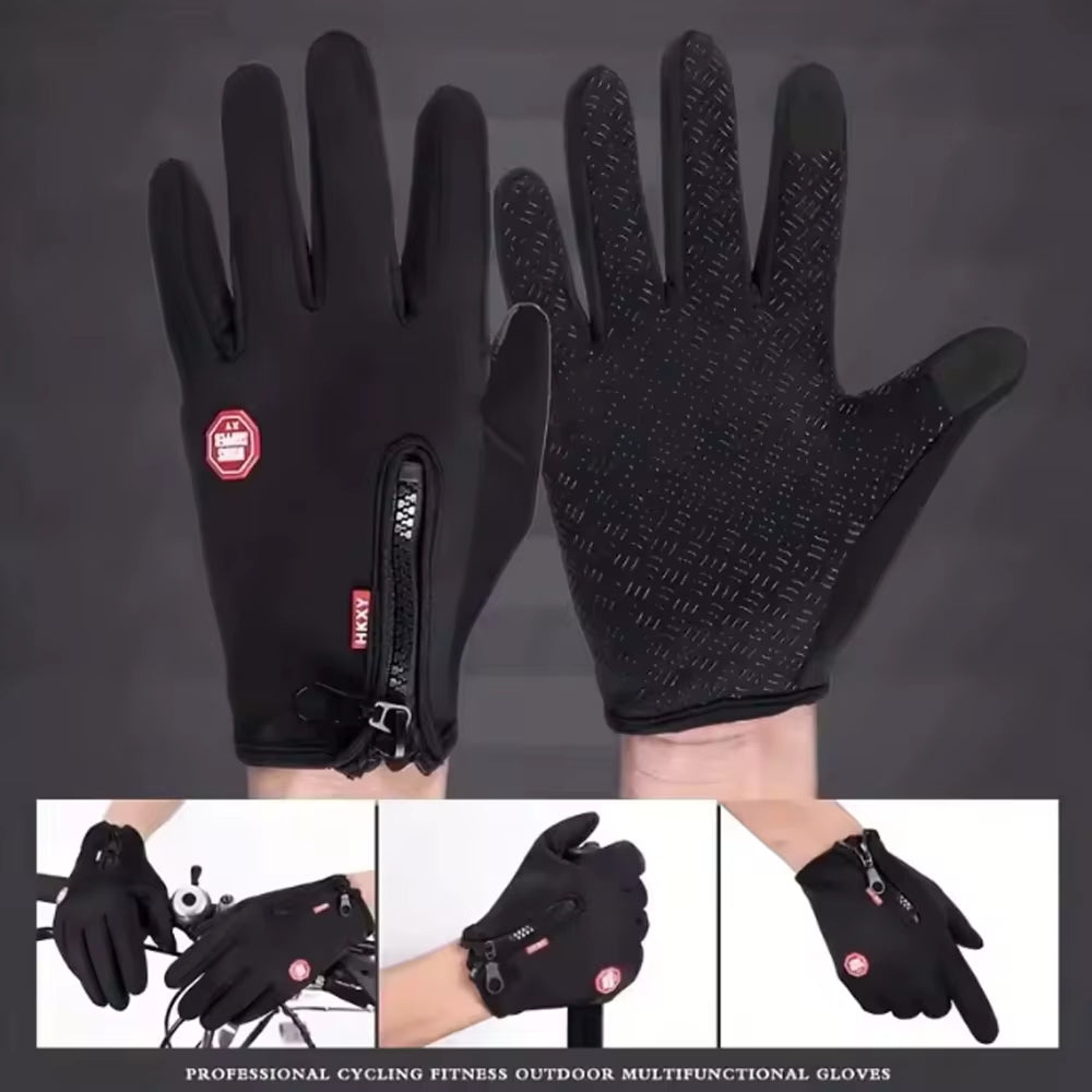 Stay Warm and Stylish this Autumn with Our Fashionable Anti-Slip Cycling Gloves - Perfect for Outdoor Adventures!