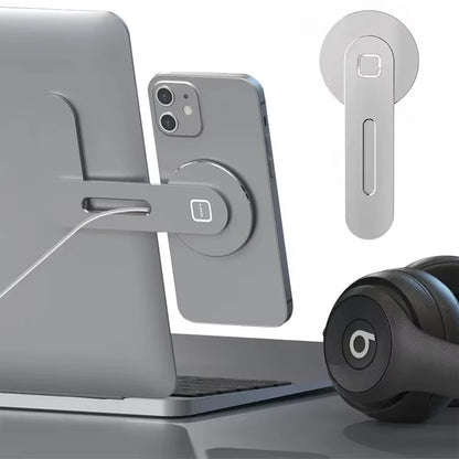 2025 Slim & Foldable Magnetic Laptop and Monitor Phone Holder - Compatible with iPhone 14/13/12 Series and All Smartphones