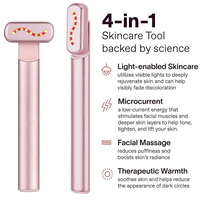 Rejuvenate Your Skin: EMS Microcurrent Facial Wand for Lifting, Tightening & Anti-Aging Treatment
