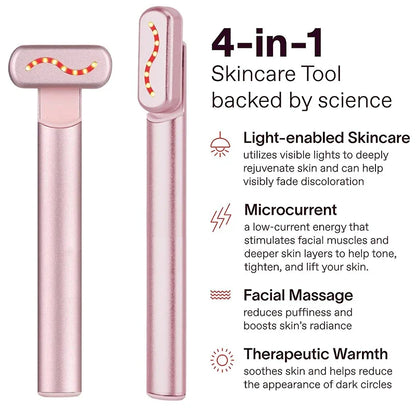 Rejuvenate Your Skin: EMS Microcurrent Facial Wand for Lifting, Tightening & Anti-Aging Treatment