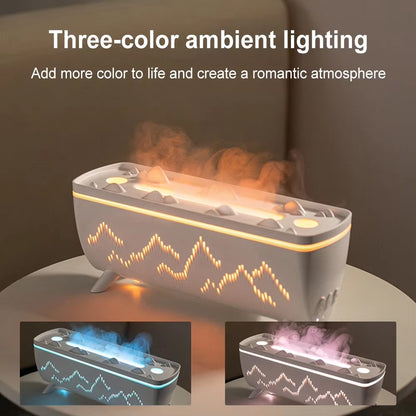 Colorful 330ml Aroma Diffuser with Five Nozzles and Dual Mist Modes - Jellyfish & Flame Aromatherapy Humidifier for Your Bedroom