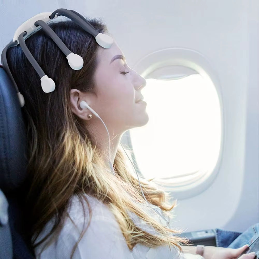 Rechargeable Octopus Claw Electric Scalp Massager - Therapeutic Eight Claw Head Massager for Ultimate Relaxation