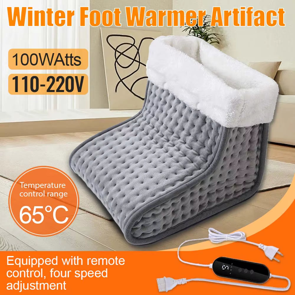 Ultimate Electric Heated Foot Warmers - Adjustable Temperature Heating Pad for Cozy Comfort (40x40CM/40x76CM)
