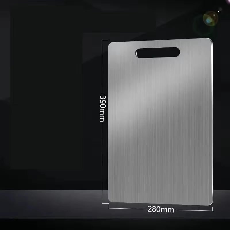Premium Stainless Steel Cutting Board - Antibacterial, Mildew-Proof, Perfect for Kneading Dough & Chopping Fruits and Vegetables