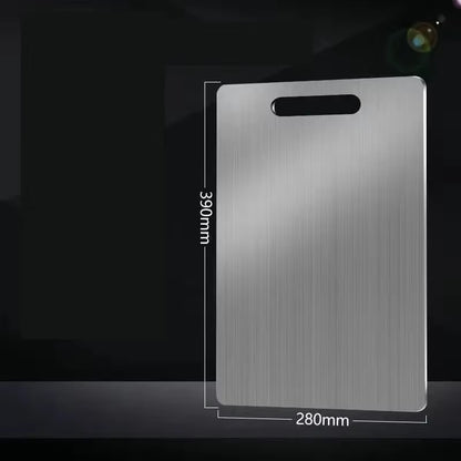 Premium Stainless Steel Cutting Board - Antibacterial, Mildew-Proof, Perfect for Kneading Dough & Chopping Fruits and Vegetables