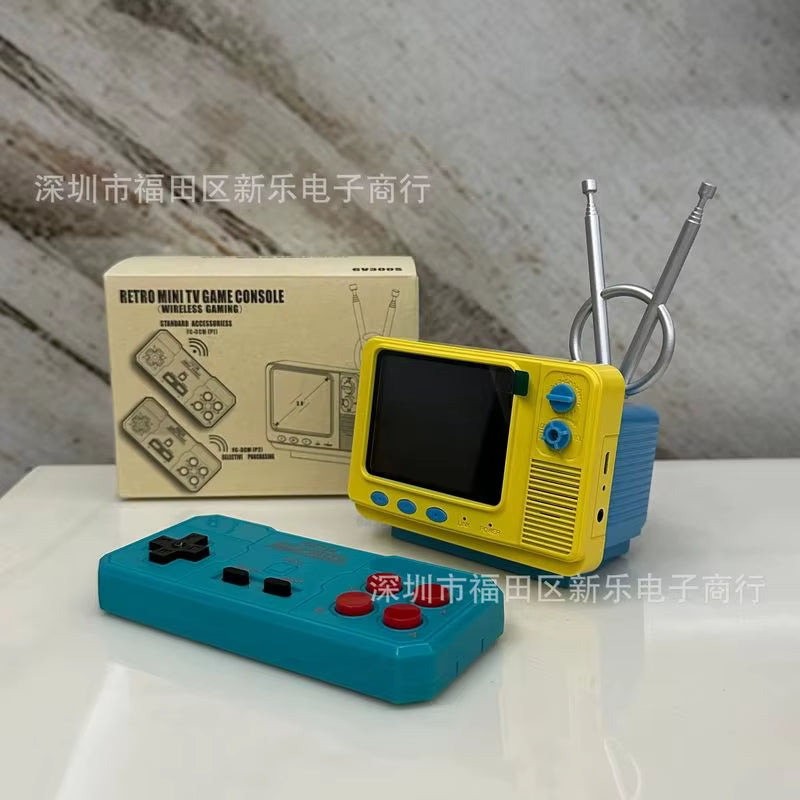 Experience Nostalgia with the Retro Wireless Game Console - Classic 80s Style Handheld for Fun and Bookshelf Decoration