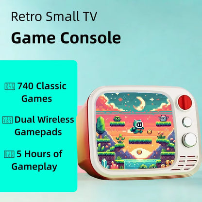 H7 Retro Small TV Video Handheld Game Console 3.5-Inch HD 740 Classical Games Dual Gamepad Handheld Video Game Console
