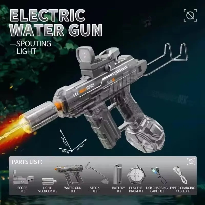 Ultimate Kids High Pressure Electric Water Gun - Perfect for Summer Beach and Pool Fun!