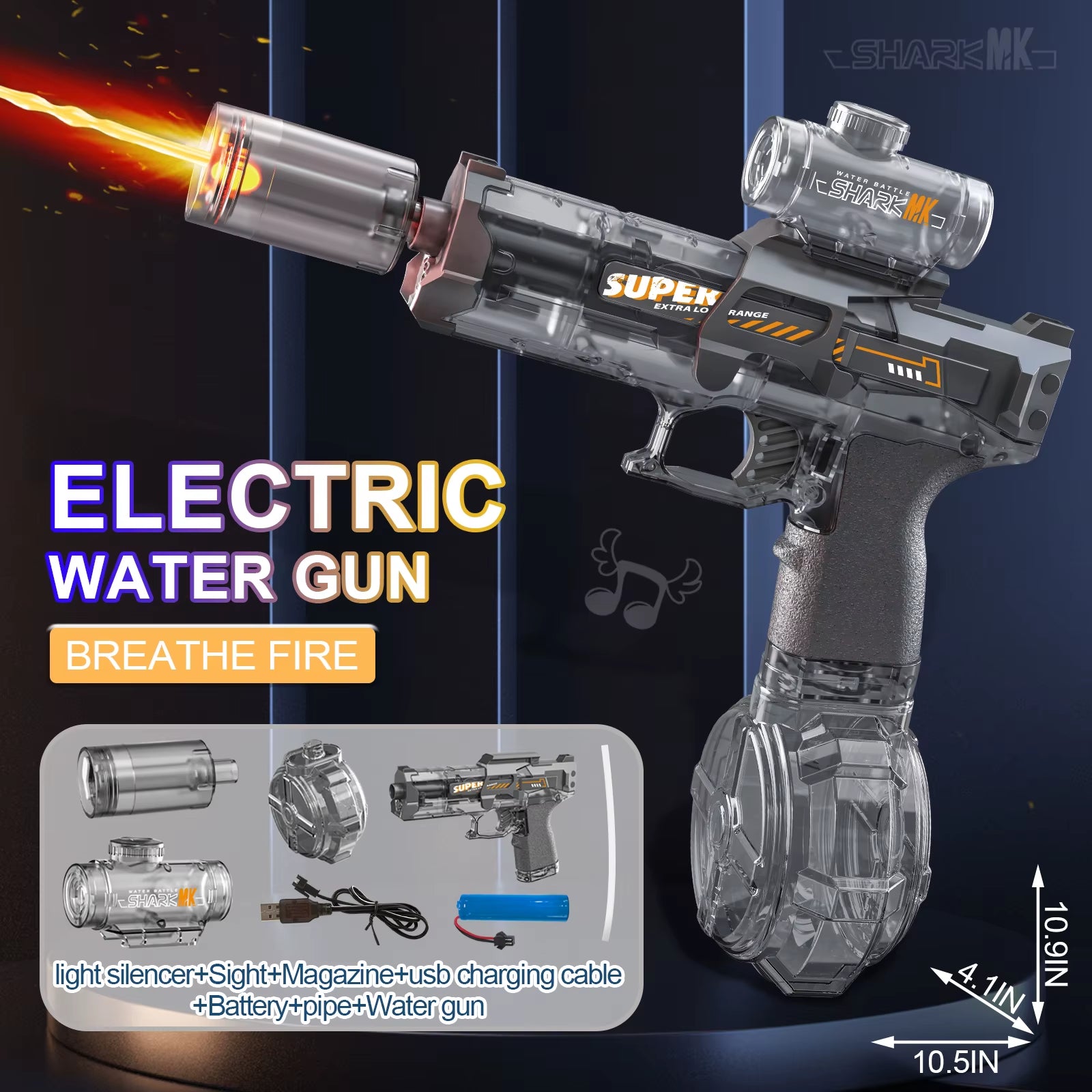 Ultimate Kids High Pressure Electric Water Gun - Perfect for Summer Beach and Pool Fun!