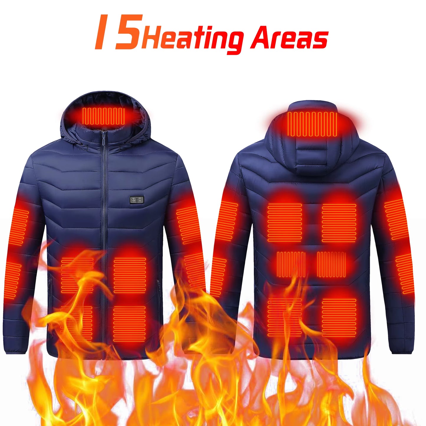 Stay Warm This Winter with Our Versatile Heated Jacket - Perfect for Men and Women!