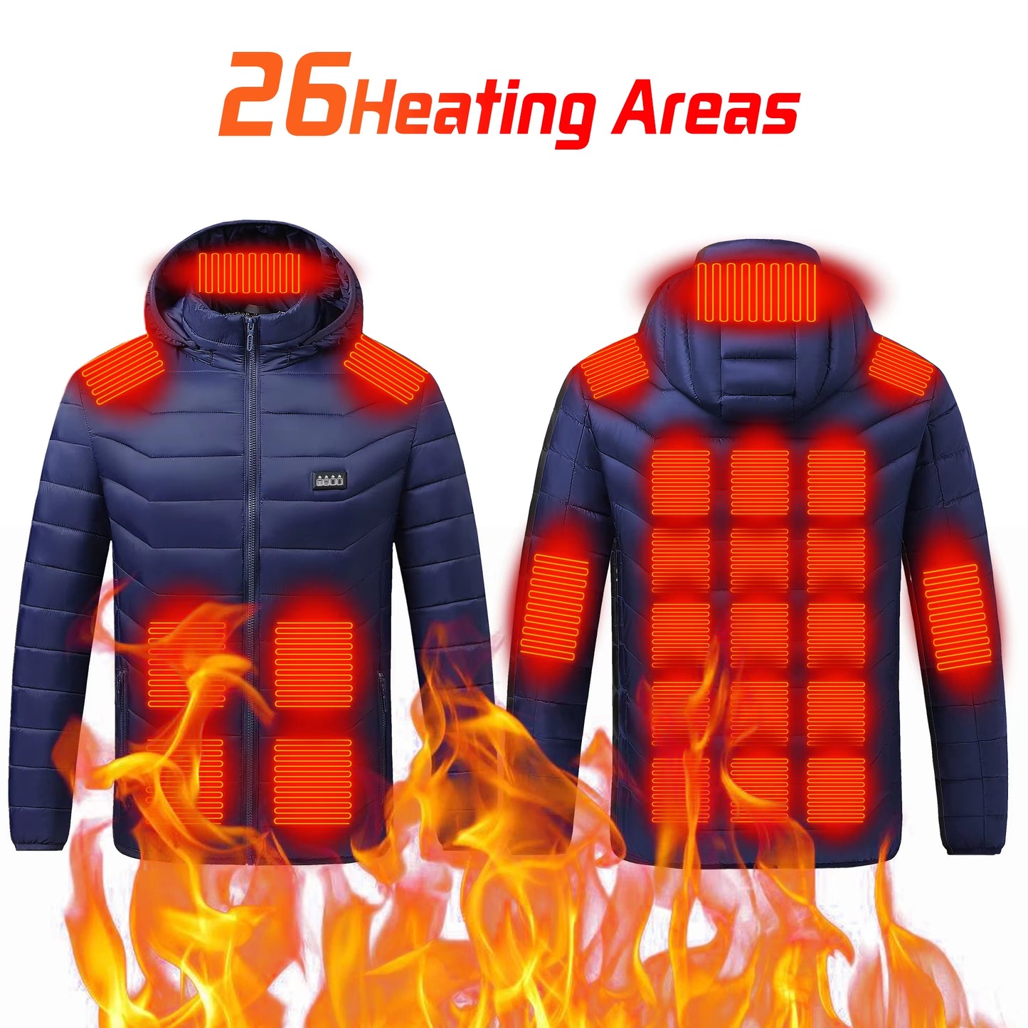 Stay Warm This Winter with Our Versatile Heated Jacket - Perfect for Men and Women!