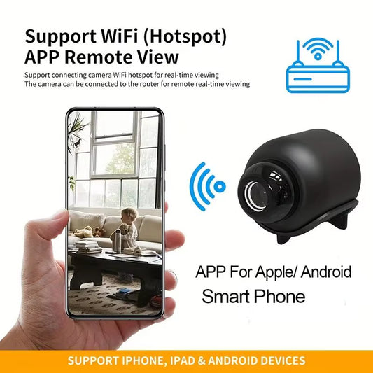 X5Mini 1080P Wireless Night Vision Surveillance Camera - Lightweight, Portable & Premium Quality with Motion Detection
