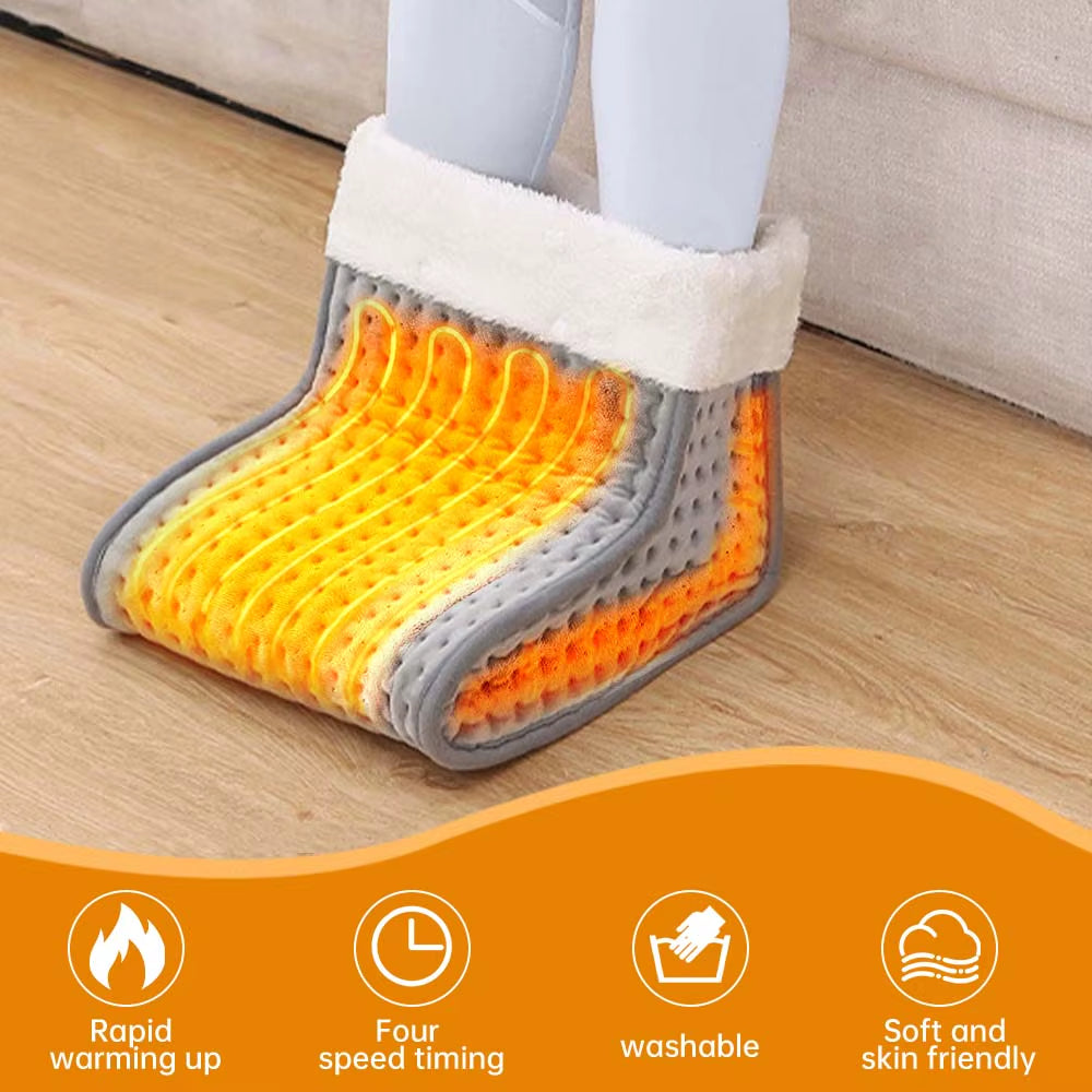 Ultimate Electric Heated Foot Warmers - Adjustable Temperature Heating Pad for Cozy Comfort (40x40CM/40x76CM)