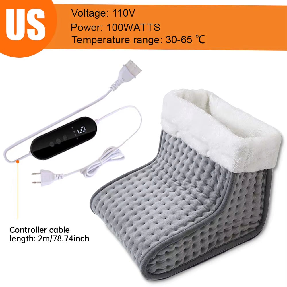 Ultimate Electric Heated Foot Warmers - Adjustable Temperature Heating Pad for Cozy Comfort (40x40CM/40x76CM)