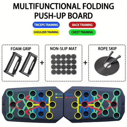 Ultimate Portable Push-Up Board Set - Multifunctional Fitness Equipment for Total Body Training!