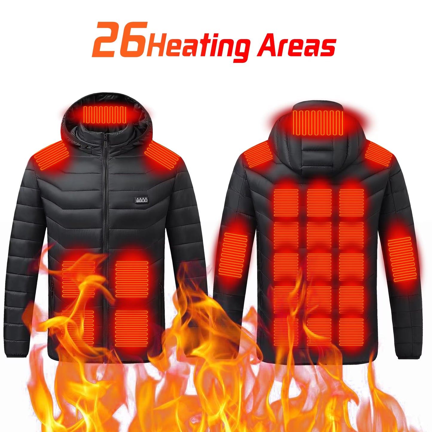 Stay Warm This Winter with Our Versatile Heated Jacket - Perfect for Men and Women!