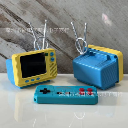 Experience Nostalgia with the Retro Wireless Game Console - Classic 80s Style Handheld for Fun and Bookshelf Decoration