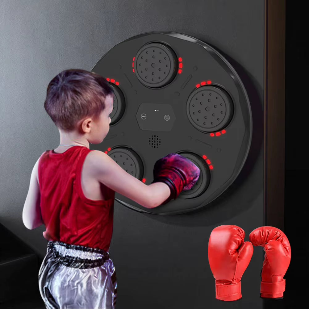 LED Smart Boxing Trainer - Type-C Charging Fitness Machine for Adults & Kids