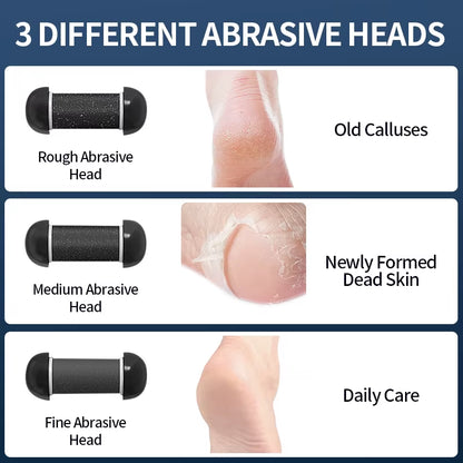 Rechargeable USB Electric Foot Grinder - Adjustable Speed Callus Remover for Effortless Pedicure & Self-Care for Men & Women