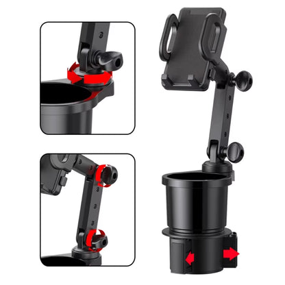 Ultimate Car Cup Holder Expander & 360° Smartphone Mount - Perfect Auto Interior Accessory!