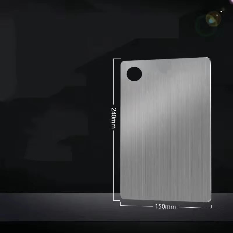 Premium Stainless Steel Cutting Board - Antibacterial, Mildew-Proof, Perfect for Kneading Dough & Chopping Fruits and Vegetables