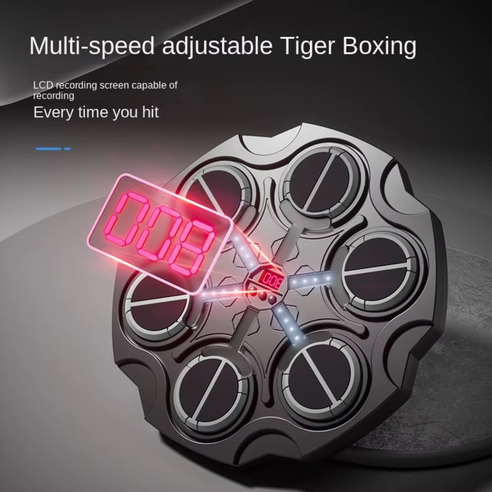 Smart Wall-Mounted Boxing Machine with Noise Reduction, Speed Adjustment, and LED Lights