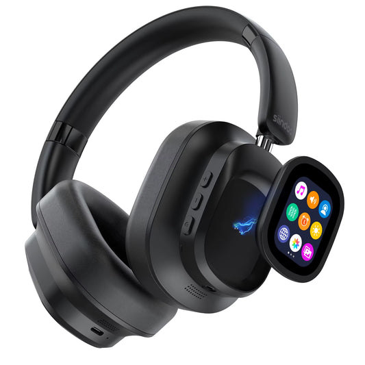 Jh-Anc930Plus Hybrid Wireless Active Noise Cancelling Headphones with Touch Control & LED Screen