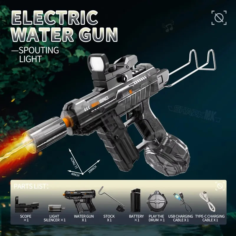 Ultimate Kids High Pressure Electric Water Gun - Perfect for Summer Beach and Pool Fun!