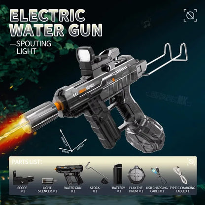 Ultimate Kids High Pressure Electric Water Gun - Perfect for Summer Beach and Pool Fun!