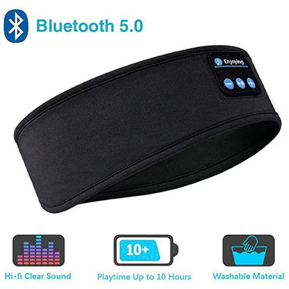 Wireless Bluetooth Sports Headband Earphones - Music Eye Mask & Sleep Headphones