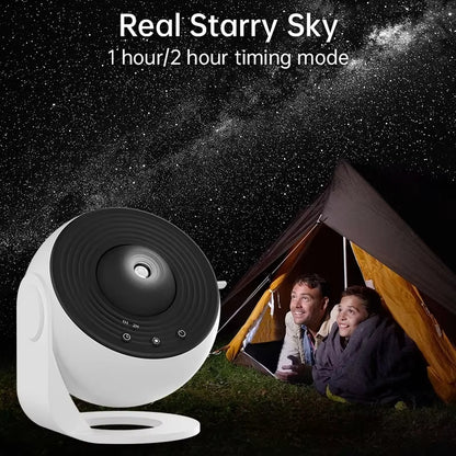 Enchanting LED Galaxy Projector - 360° Rotating Starry Sky Night Light for Kids' Rooms, Perfect Gift for Children