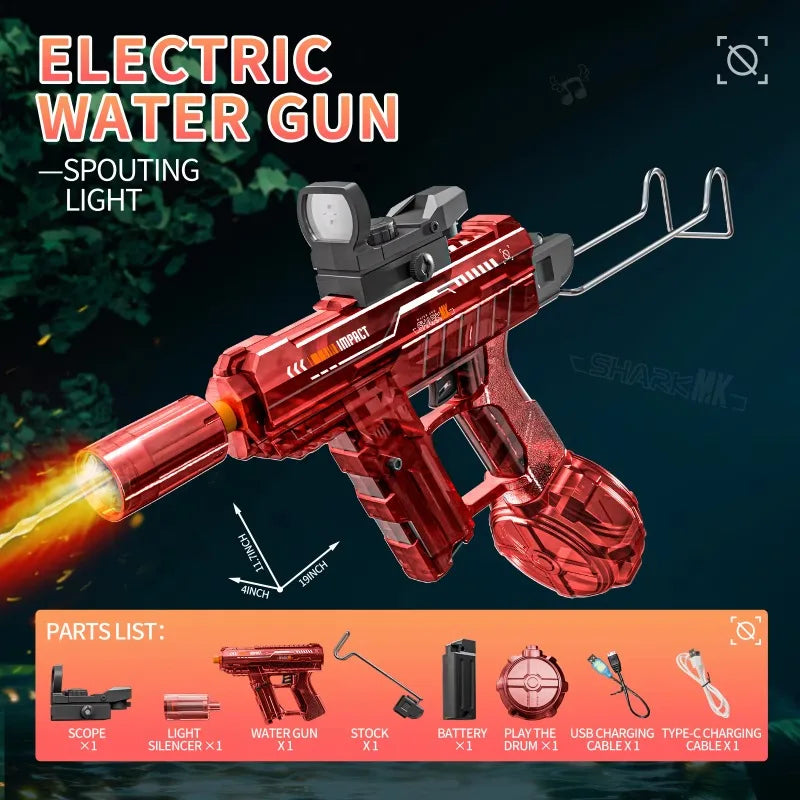 Ultimate Kids High Pressure Electric Water Gun - Perfect for Summer Beach and Pool Fun!