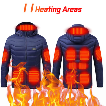 Stay Warm This Winter with Our Versatile Heated Jacket - Perfect for Men and Women!