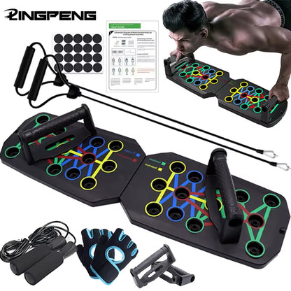 Ultimate Portable Push-Up Board Set - Multifunctional Fitness Equipment for Total Body Training!
