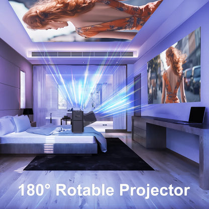 Upgrade Your Home Theater with the 4K Android 11 Projector - Native 1080P, 390 ANSI, Dual WiFi 6 & BT 5.0, Portable Cinema Experience!