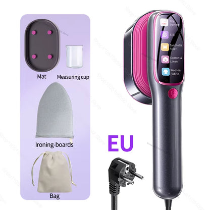 Portable Handheld Steam Iron - Multi-Functional Garment Steamer for Travel and Home Use