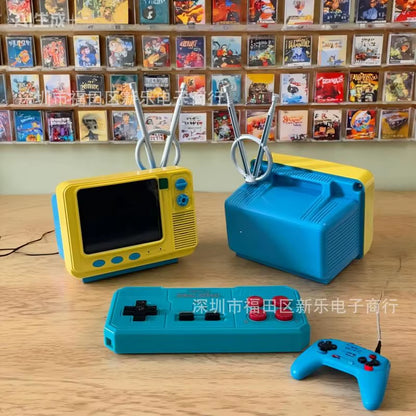 Experience Nostalgia with the Retro Wireless Game Console - Classic 80s Style Handheld for Fun and Bookshelf Decoration