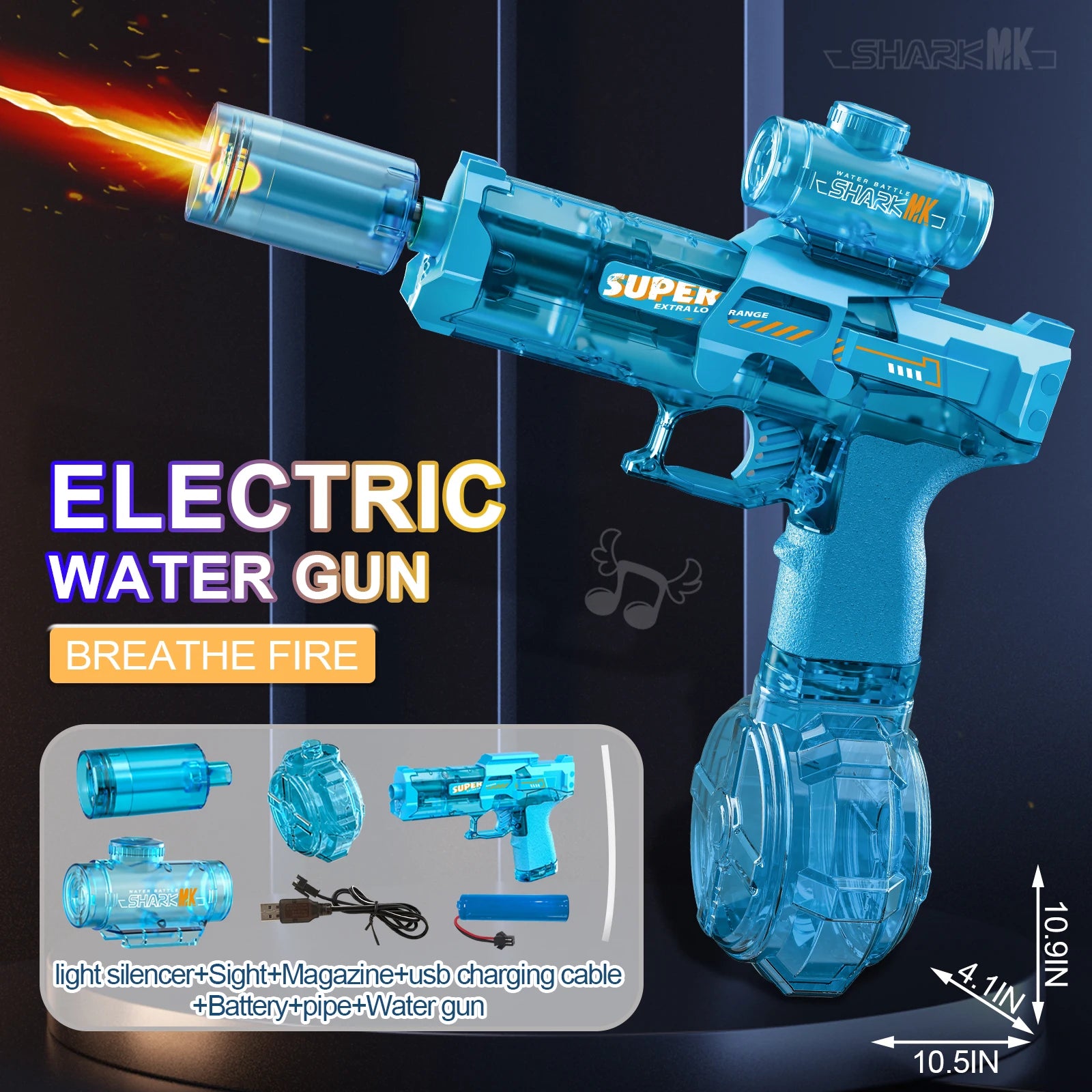 Ultimate Kids High Pressure Electric Water Gun - Perfect for Summer Beach and Pool Fun!