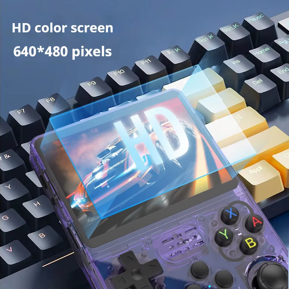 Open Source R36 64GB Handheld Game Console - Play the Best Games on Linux with 3.5" Display!