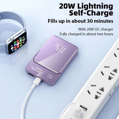 20000Mah Magnetic Wireless Power Bank, Super Fast Charging for Iphone 16/15/14/13, for Huawei, for Samsung, for Xiaomi