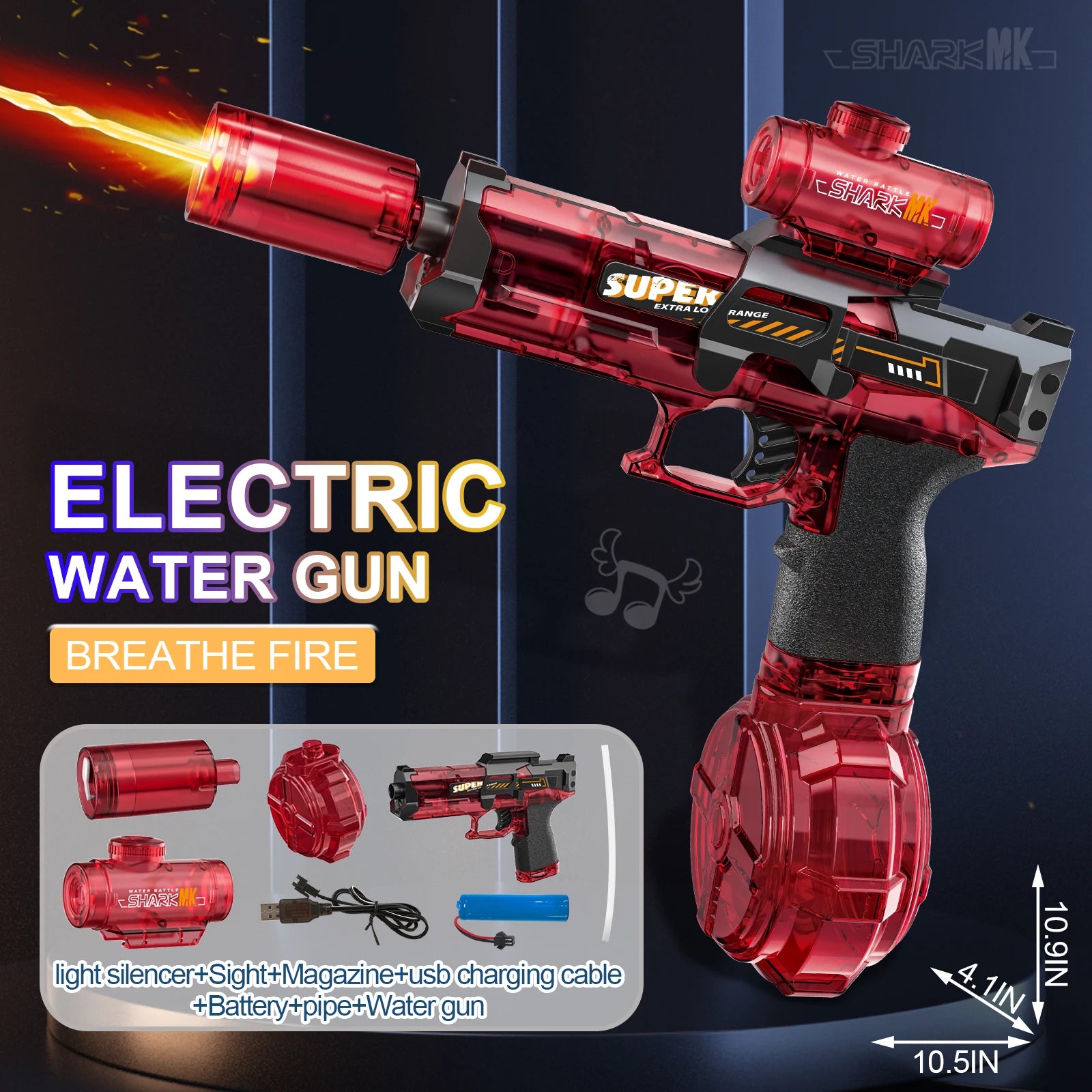 Ultimate Kids High Pressure Electric Water Gun - Perfect for Summer Beach and Pool Fun!