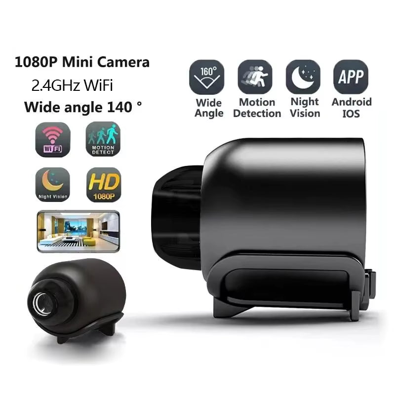 X5Mini 1080P Wireless Night Vision Surveillance Camera - Lightweight, Portable & Premium Quality with Motion Detection